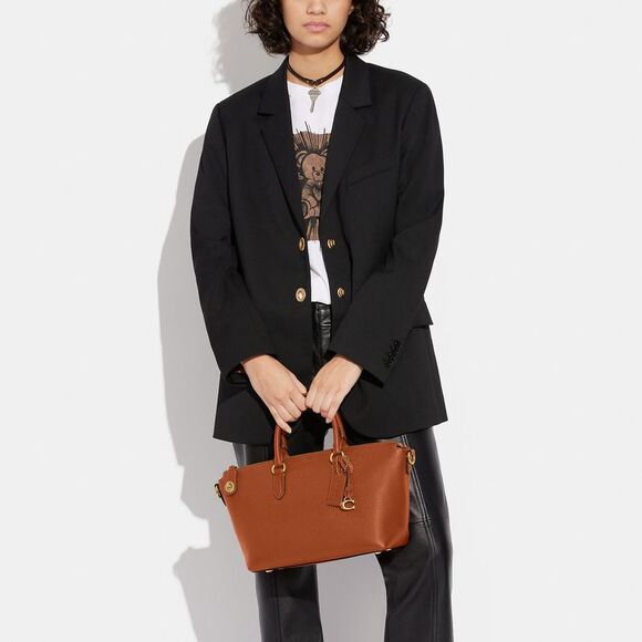 ALMOST PERFECT Coach Cara Satchel Bag - Picture 5 of 9